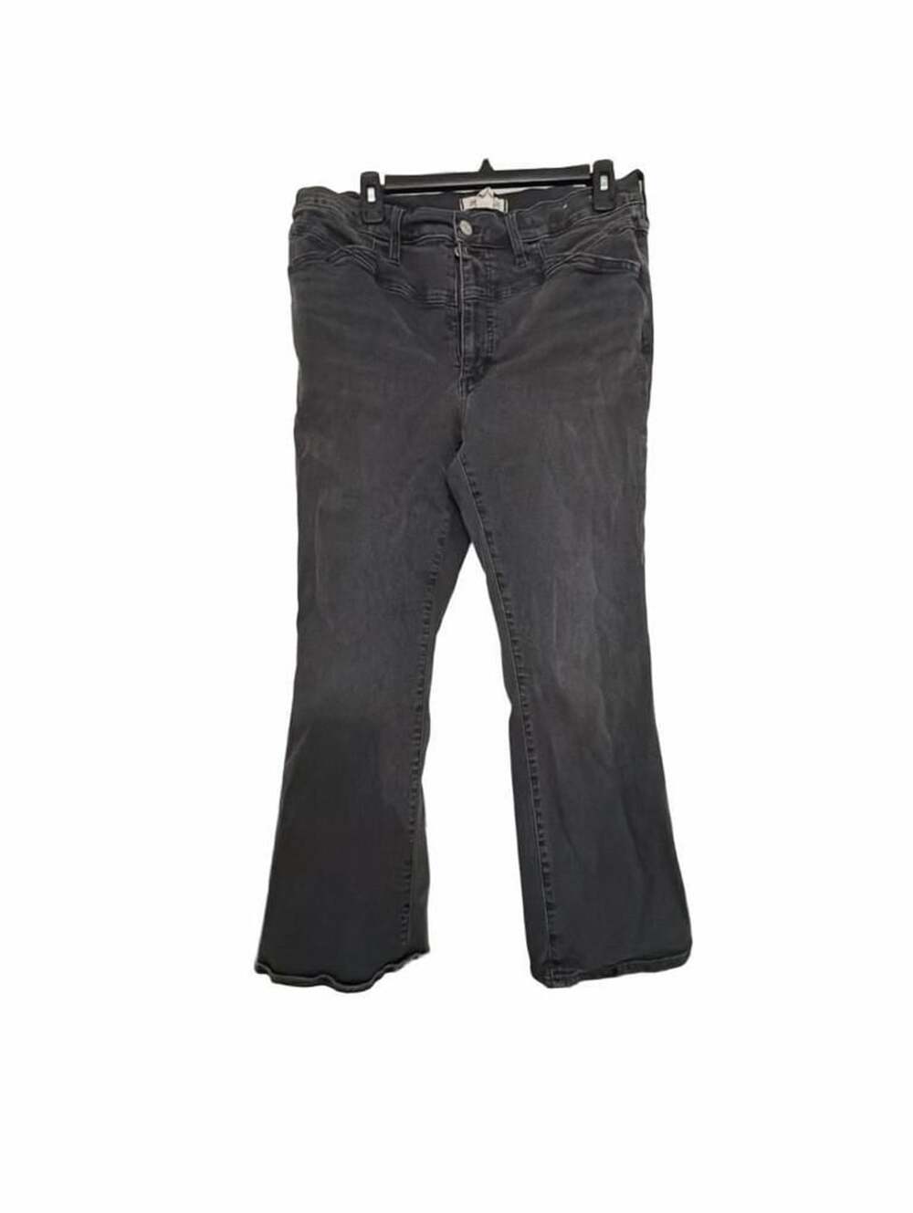 Madewell Mid-Rise Kick Out Jeans Black Size 31